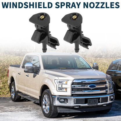 2 x Front Windshield Washer Nozzles for Ford Explorer (2011-2018)