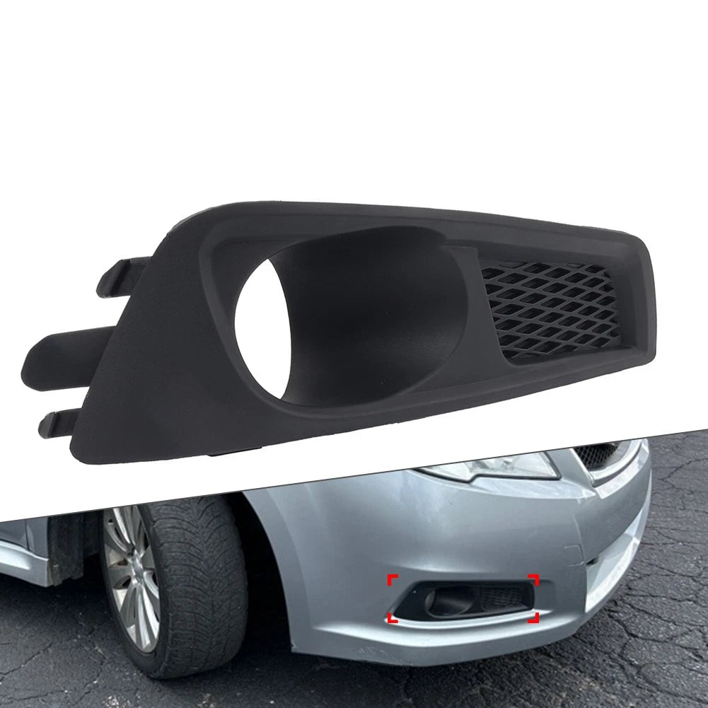 Black Front Bumper Fog Light Bezel Cover for Subaru Legacy (2010-2012)