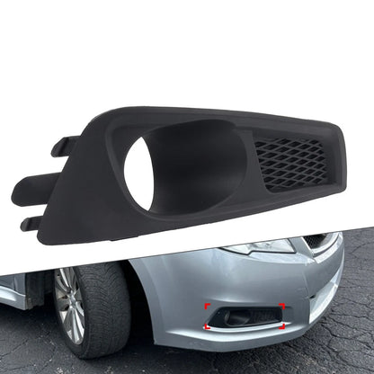 Black Front Bumper Fog Light Bezel Cover for Subaru Legacy (2010-2012)