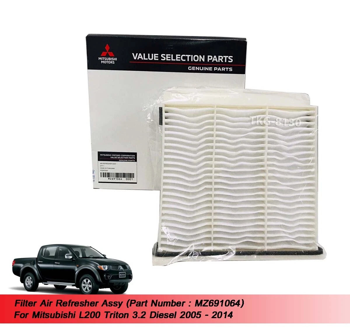 Filter Air Refresher for Mitsubishi L200 Triton 3.2 Diesel (2005-2014)