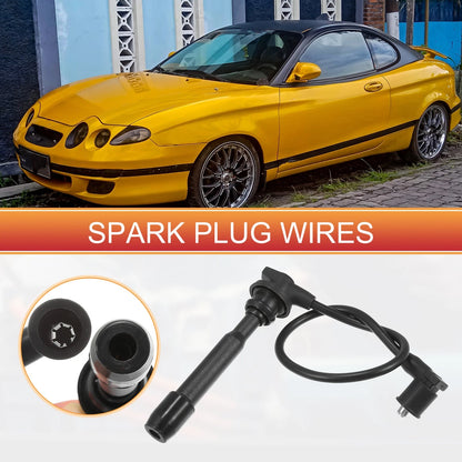 4pcs Spark Plug Wire Ignition Coil Cable for Hyundai Elantra (2011-2016)