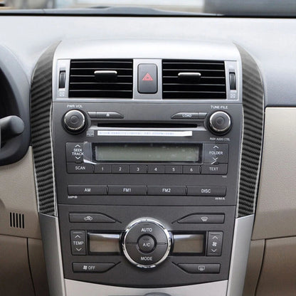 Carbon Fiber Dash Center Control Side Strip Cover for Toyota Corolla (2007-2013)
