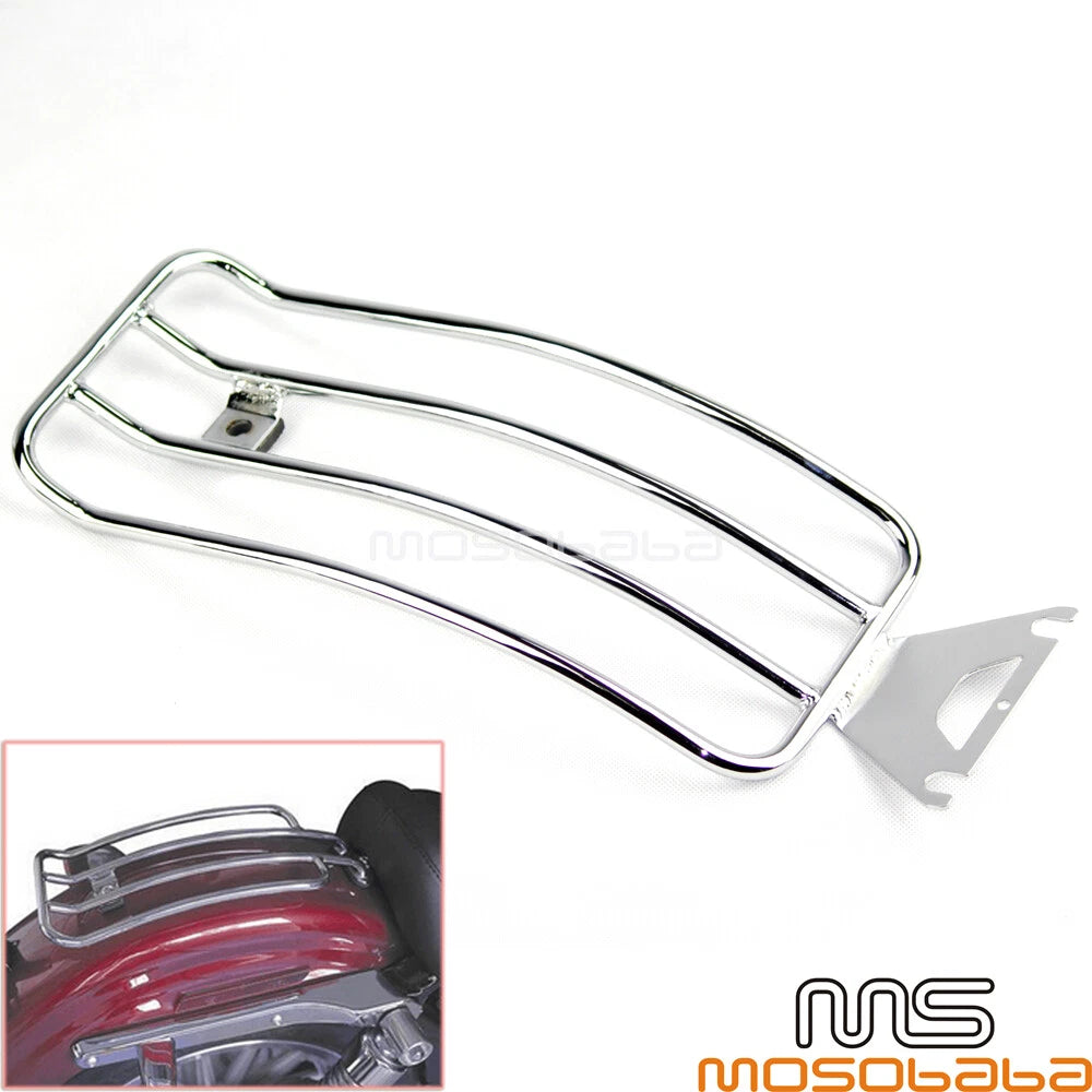 Chrome Rear Luggage Rack for Harley Touring Electra Glide Road King (2009-2023)