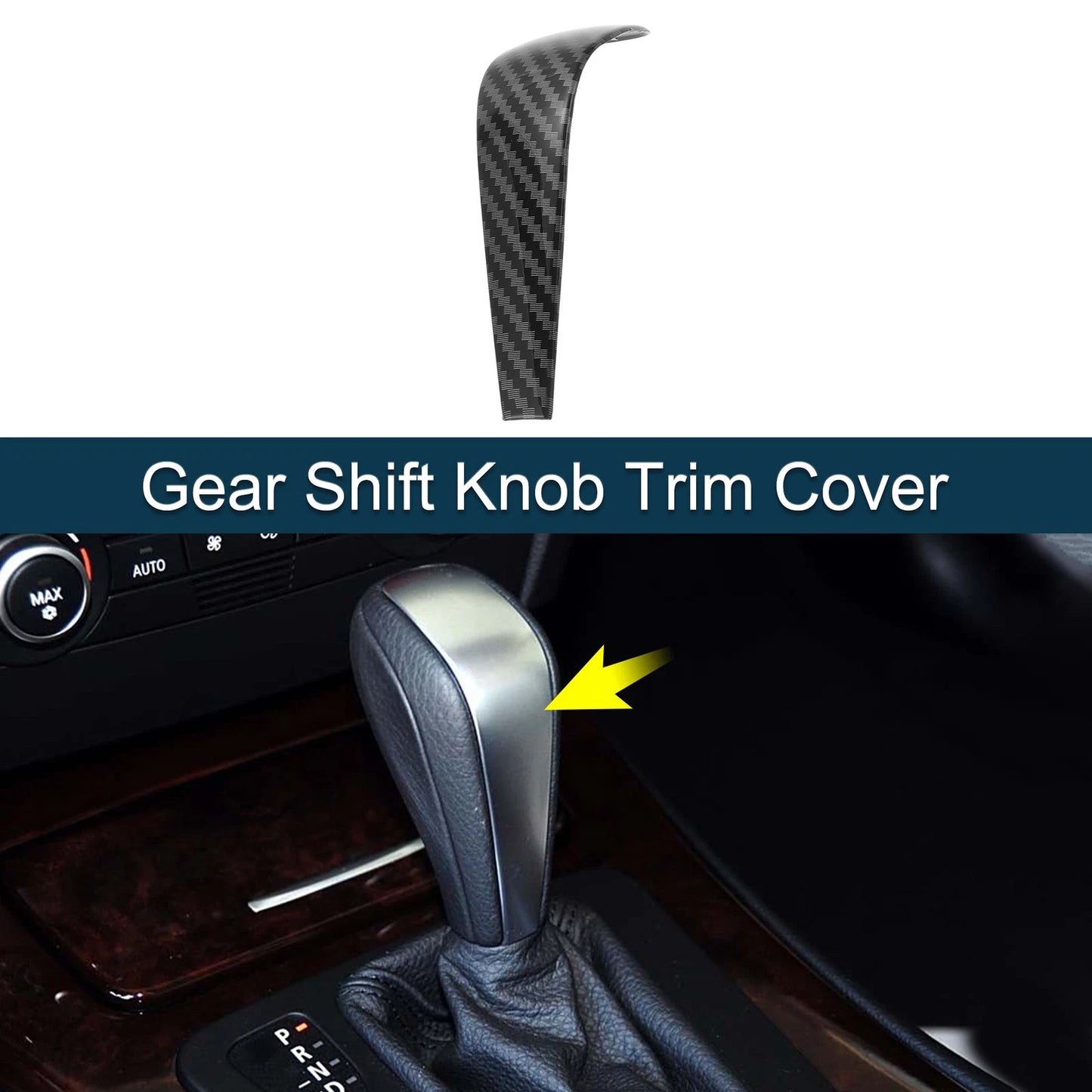 ABS Gear Shift Knob Cover Sticker for BMW 1 3 Series Z4 X1 E90 E92 E93 E87