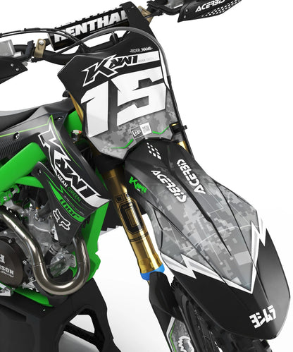 Kawasaki KLX 140 2008-2018 BOSS STYLE Graphics Decals Stickers