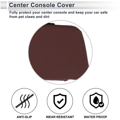 Center Console Cover with Storage Bag for BMW X5 (2019-2024) Dark Red