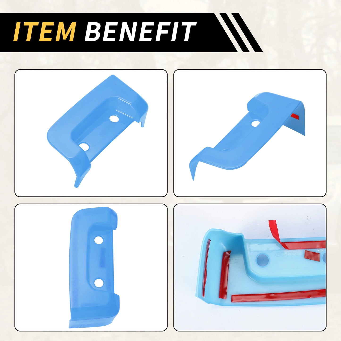 Rear Door Latch Lock Cover Trim for Jeep Wrangler JL JLU (2018-2024)