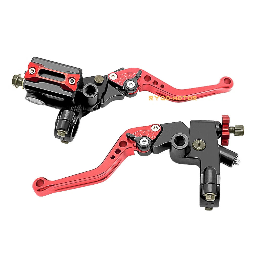 7/8'' CNC Motorcycle Front Brake Cylinder Clutch Lever Reservoir for Universal