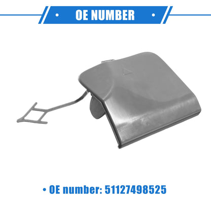 Tow Hook Eye Cover Cap for BMW X3 G08 2018-2020 Gray Rear Right