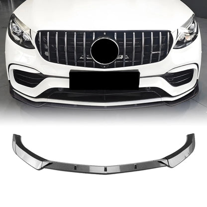 Front Bumper Spoiler Lip Splitter for Benz GLC63 AMG X253 (2016-2019)