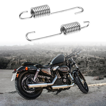 4 x 8.5cm Silver Tone Motorcycle Brake Pedal Return Spring for Honda