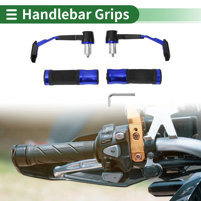 Motorcycle Hand Grips Cover Kit Handlebar Cover Rubber Diamond Pattern 1 Set