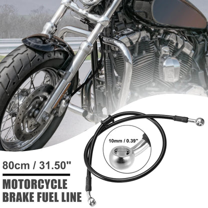 Hoses / 80cm 10mm / Braided Brake Clutch Oil Line Pipe for Motorcycle ATV