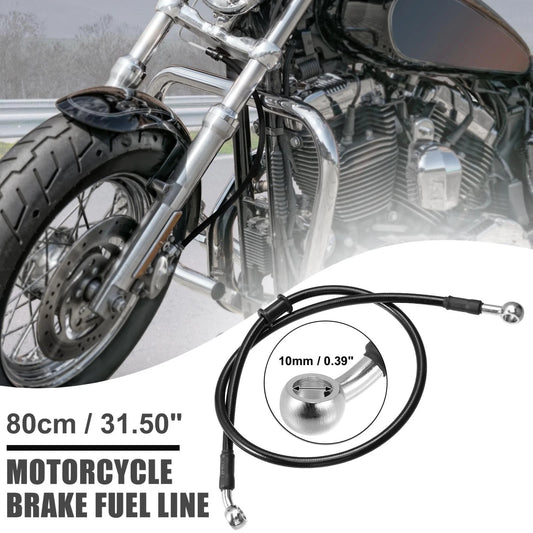 Hoses / 80cm 10mm / Braided Brake Clutch Oil Line Pipe for Motorcycle ATV