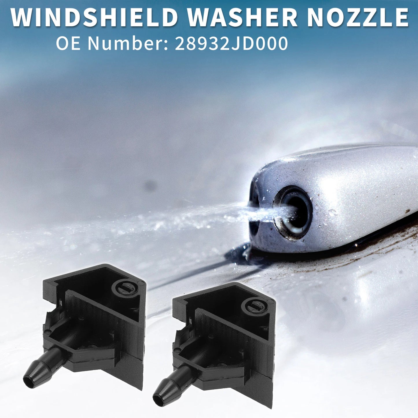 Front Windshield Washer Nozzles  for Nissan Qashqai J10 (2007-2013)