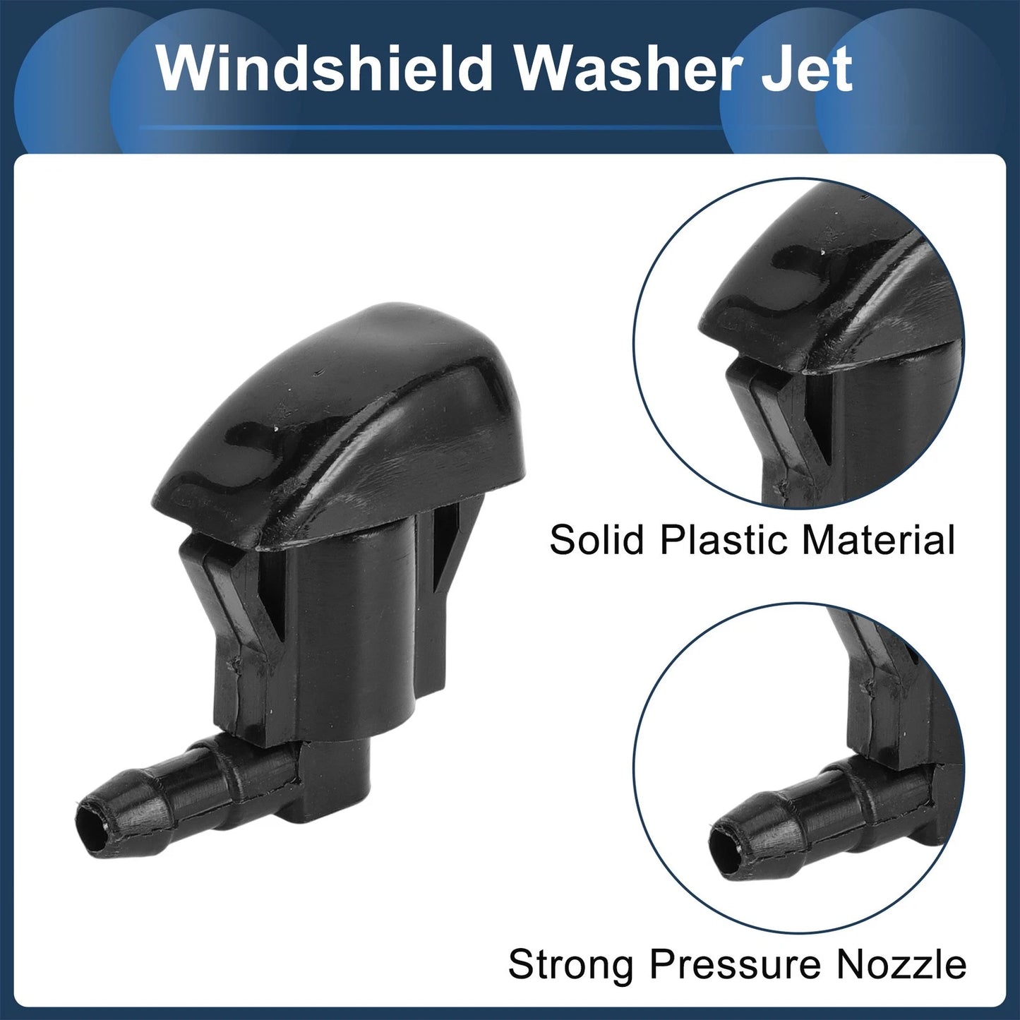 Windshield Washer Nozzle & Hose Connector for Jeep (2011-2018) 1 Set
