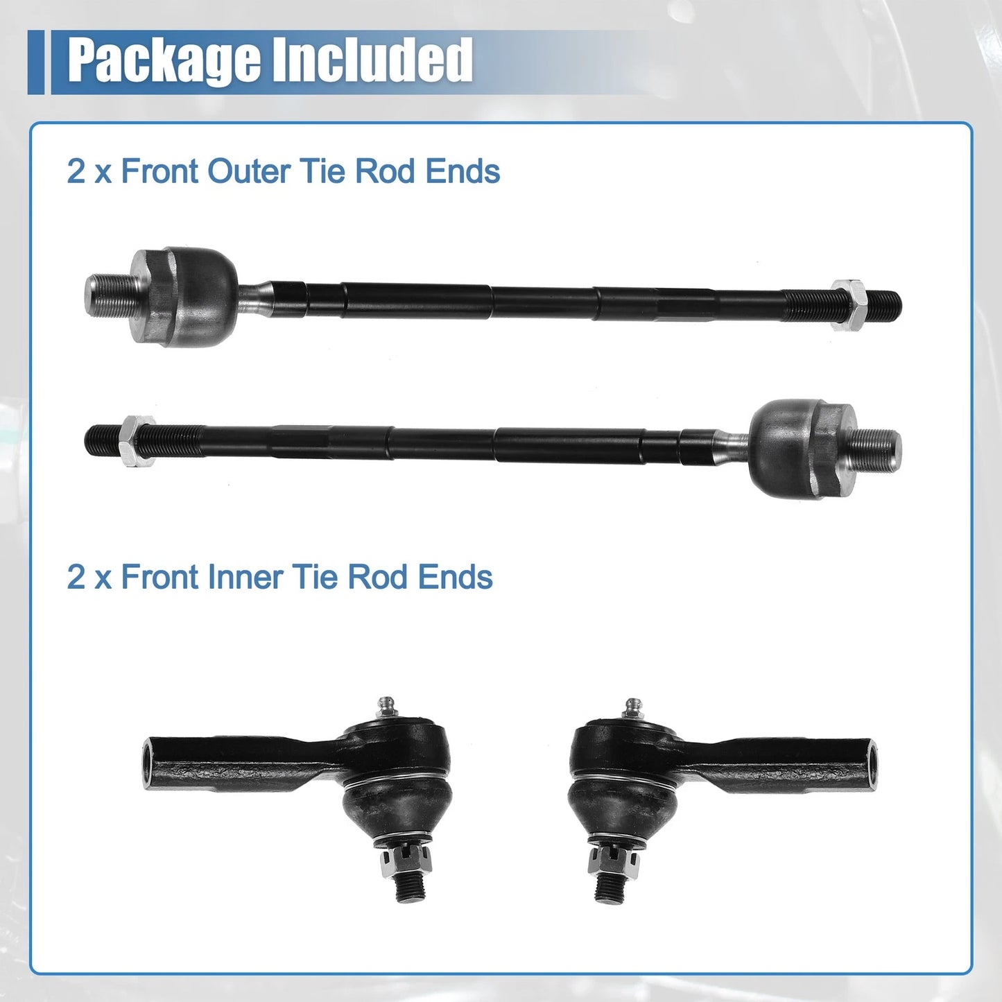4pcs Tie Rod End Links for Nissan Altima (2002-2018)