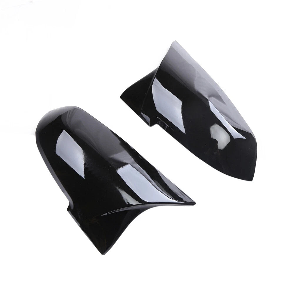 Gloss Black Rear Mirror Cover Caps for BMW F20 F21 F22 F30 F32 F36 (2012+)