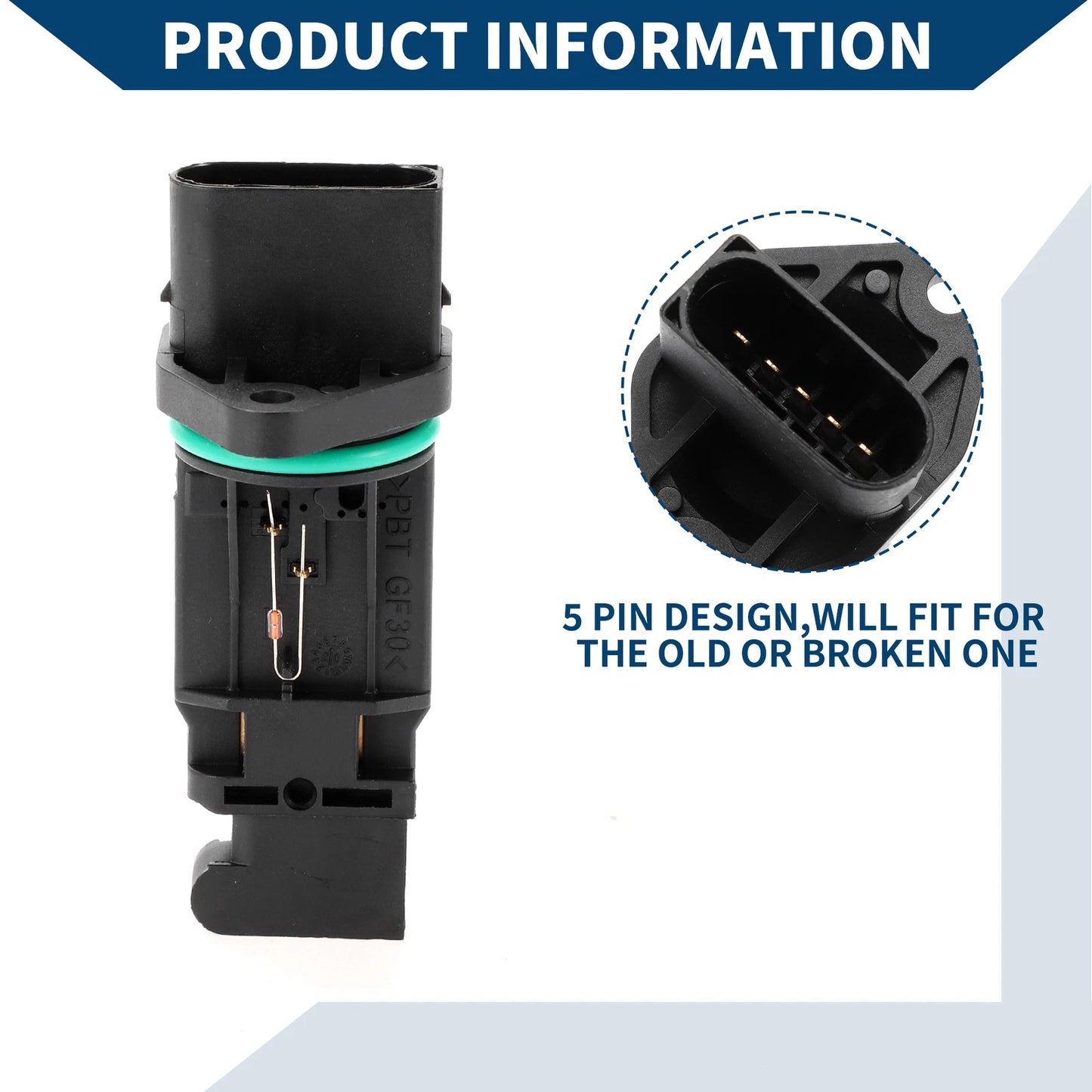 Mass Air Flow Sensor for BMW E65 760Li (2003-2008) - 1 x Quality Meter
