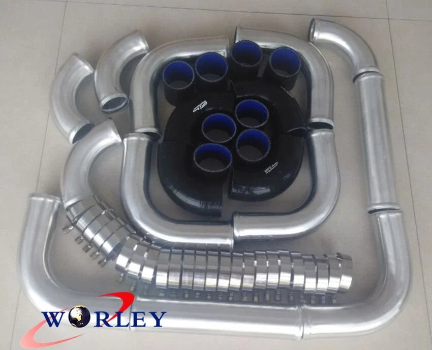2" 51mm Universal Aluminum Intercooler Turbo Piping Black