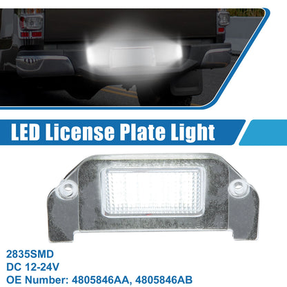 White LED License Plate Light Assembly 2835SMD for Dodge Dart