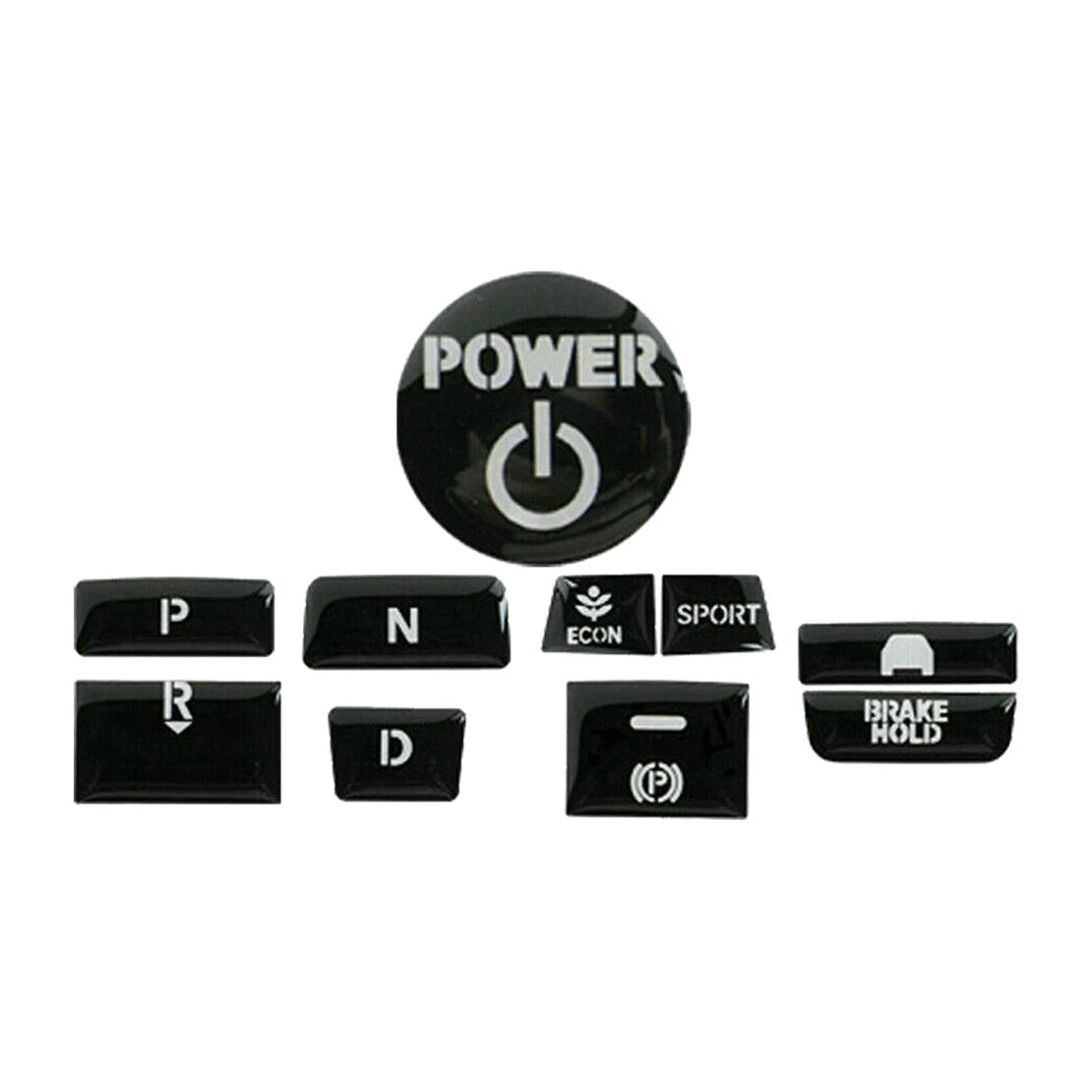 Black Gear Shift Panel Cover Trim for Honda Accord (2018-2021)