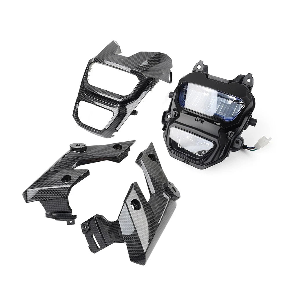 Black Headlight Lamp & Cover for Honda Grom MSX125 (2016-2018)