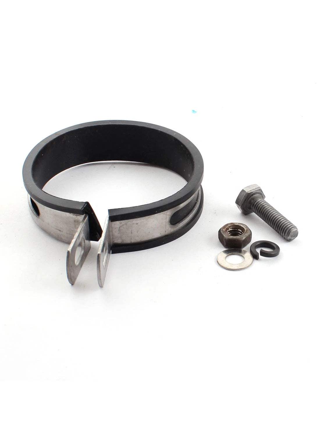 Exhaust Muffler Pipe 2" Inlet Dia Round Tip Tail 35cm Length for Motorcycle