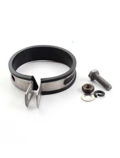 Exhaust Muffler Pipe 2" Inlet Dia Round Tip Tail 35cm Length for Motorcycle