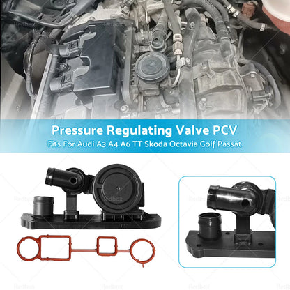 Pressure Regulating Valve PCV for Audi A3 A4 A6 TT Skoda Golf Passat