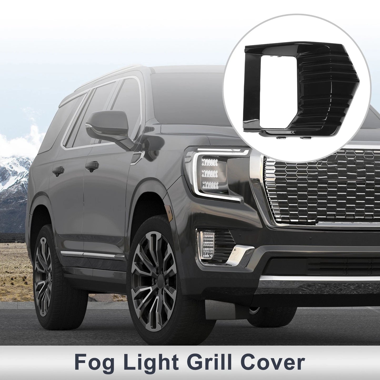 1 Pc Front Right Fog Light Grill for GMC Yukon (2021-2023)