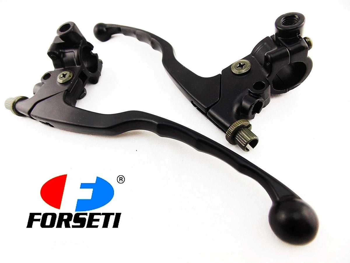 Black Forseti Front Brake & Clutch Lever Bracket Assembly for Yamaha TT500 (76-80)