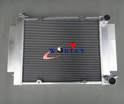 Aluminum Radiator + Fan for Mazda RX2 RX3 RX4 RX5 (1970-1980)
