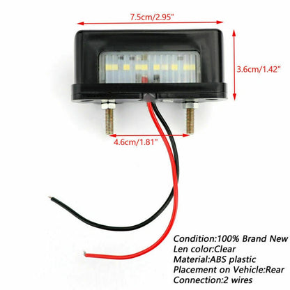 Rear License Plate Light for Universal Motorcycle (2020-2023)