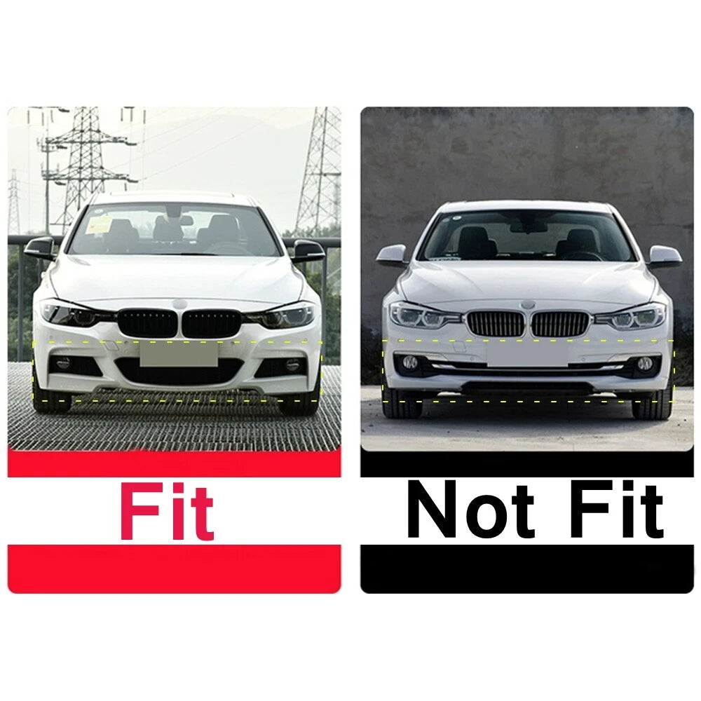 Carbon Look Front Bumper Spoiler Lip for BMW 3 Series F30 F31 M Sport (2012-2018)