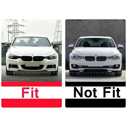 Carbon Look Front Bumper Spoiler Lip for BMW 3 Series F30 F31 M Sport (2012-2018)