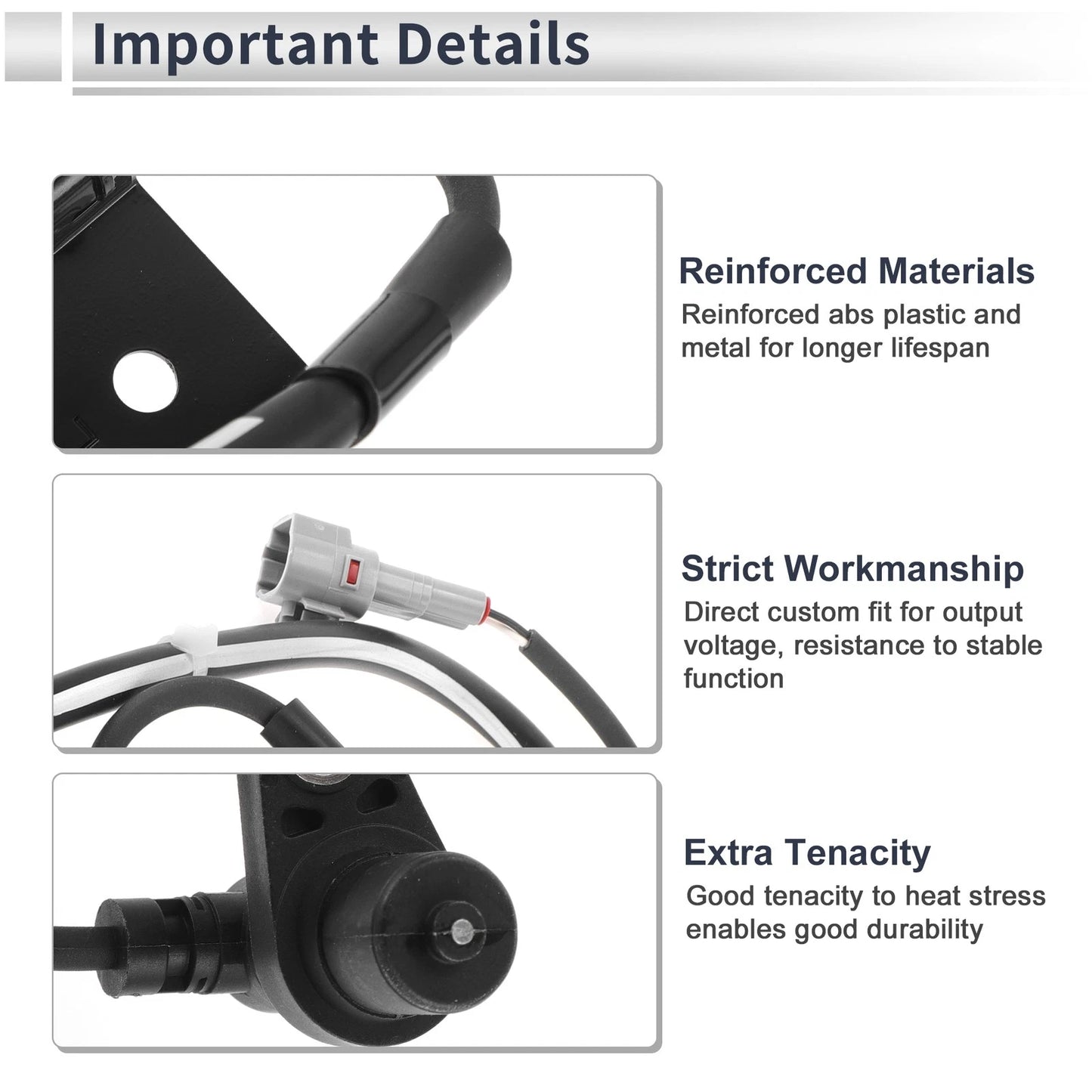 ABS Wheel Speed Sensor 1x Front Left for Toyota Prius (2004–2009)