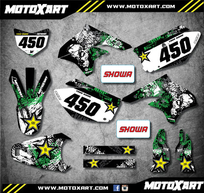 Custom Graphic Kit GRAFFITI STYLE for Kawasaki KLX 450 (2008-2012)