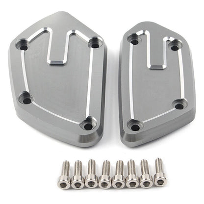 Silver Front Brake & Clutch Reservoir Cap for BMW K1600GT R1200GS R1250R R nineT (2011-2023)
