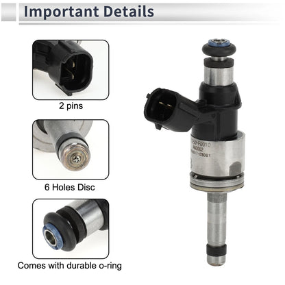 Fuel Injector for Toyota Camry Hybrid 2.5L 2018-2020 - 1 x Black Silver Tone