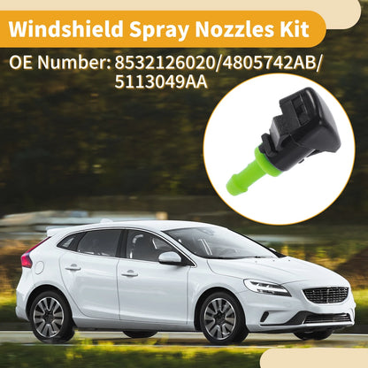 Windshield Washer Nozzle Kit for Jeep Patriot 2008-2015 with Gaskets (2008-2015)