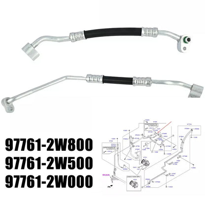 AC Pipe Tube Silver for Hyundai Santa Fe Sport (2013–2018)