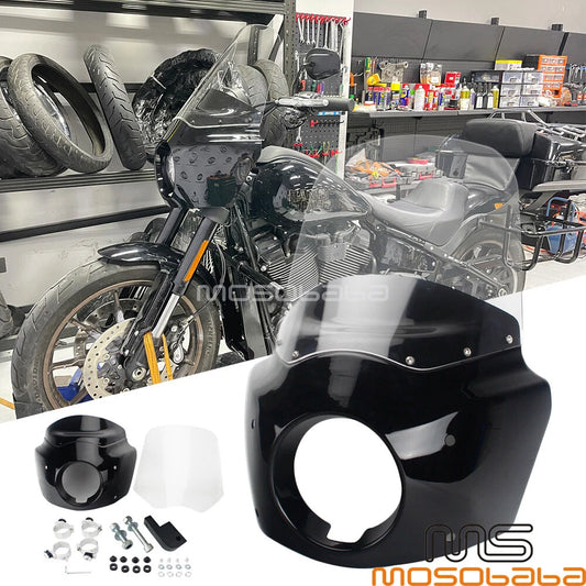 1X Club Style Headlight Fairing for Harley Dyna Street Bob (2006-2023)