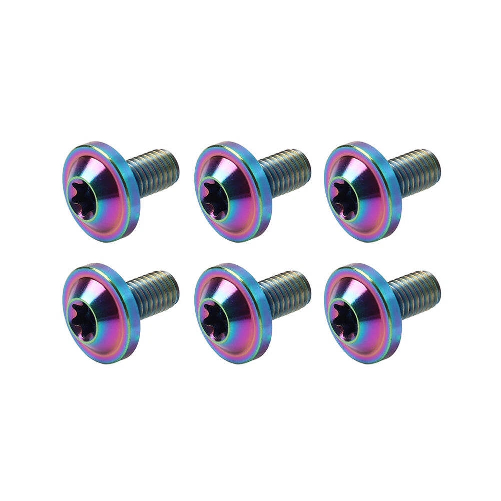 6 x M5x15mm Titanium Bolts Truss Torx Screws for Bike Motorcycle
