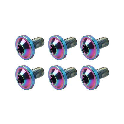 6 x M5x15mm Titanium Bolts Truss Torx Screws for Bike Motorcycle