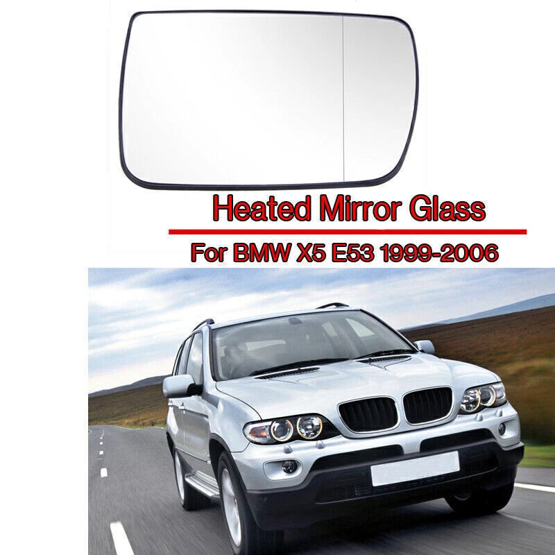 Heated Right Side Car Mirror Glass for BMW X5 E53 (1999-2006)