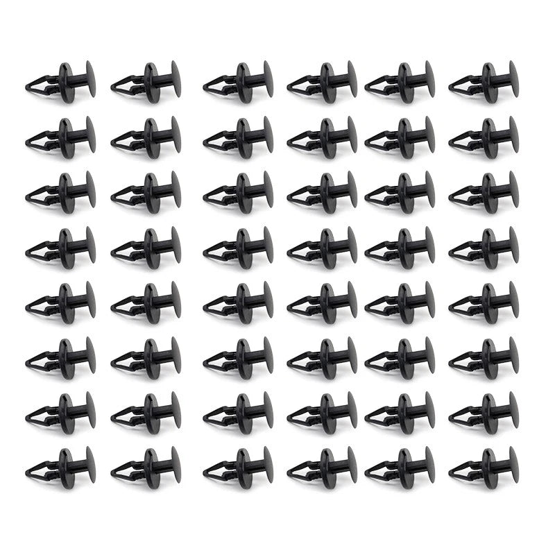 100 x Black Nylon Push Retainer Clips for GMC Chevrolet Cadillac Buick