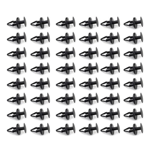 100 x Black Nylon Push Retainer Clips for GMC Chevrolet Cadillac Buick