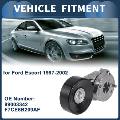 Belt Tensioner for Ford Escort (1997-2002) - Durable Metal Component, 1 Pc