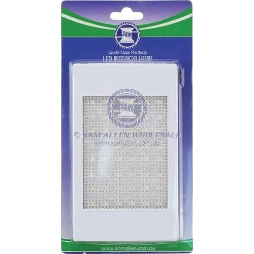 12V LED Rectangular Interior Light with Switch for Marine/Caravan/Motorhome